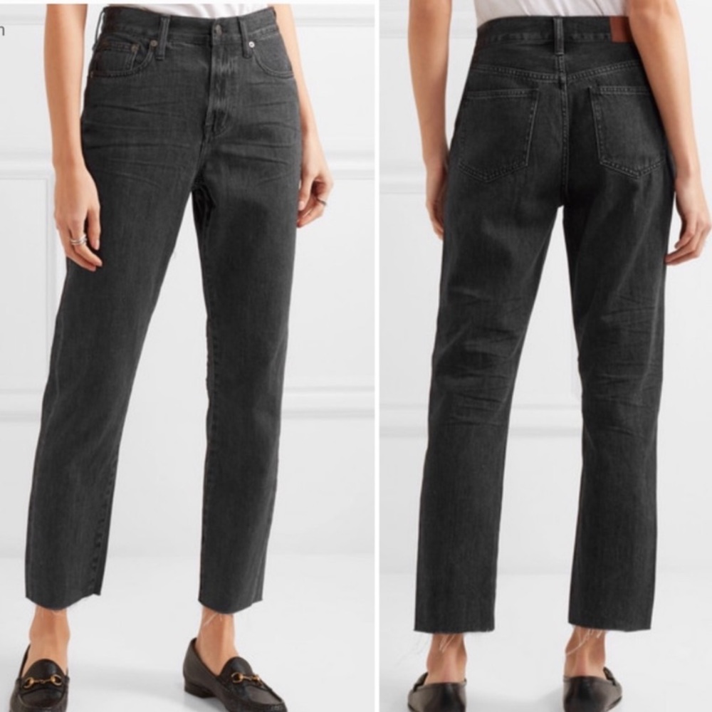 Madewell Cruiser Straight Cropped Raw Hem Jean